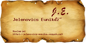 Jelenovics Euniké névjegykártya