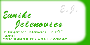 eunike jelenovics business card
